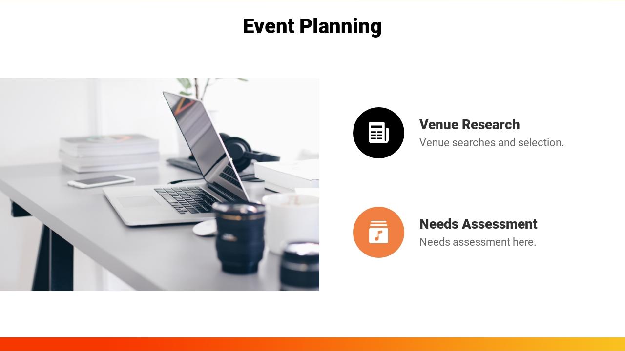 橙色活动电子产品活动推广方案PPT-Event Planning