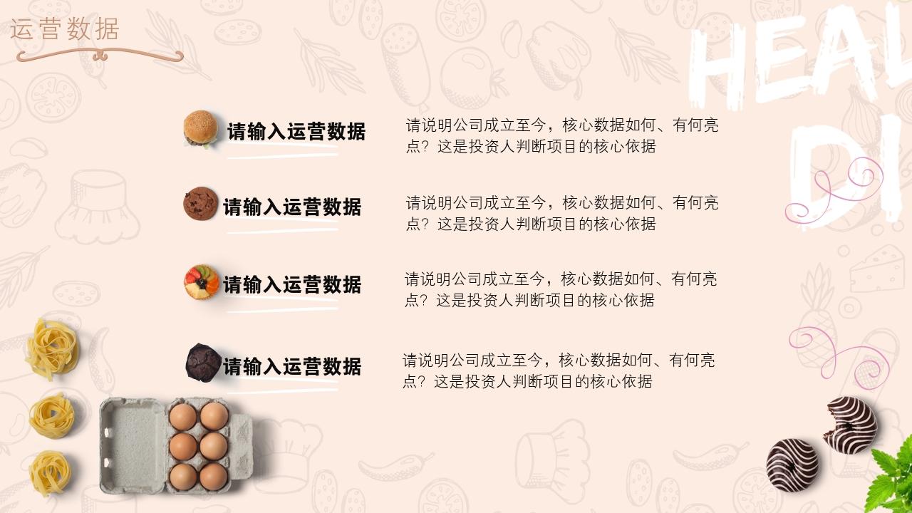 大学生校园餐饮项目商业计划书模版-运营数据