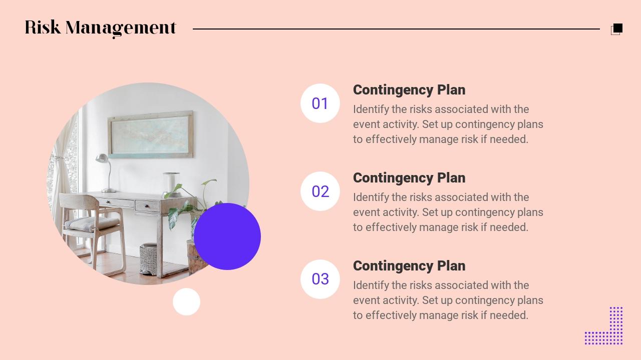 粉色温馨家纺家居用品促销方案-Risk Management