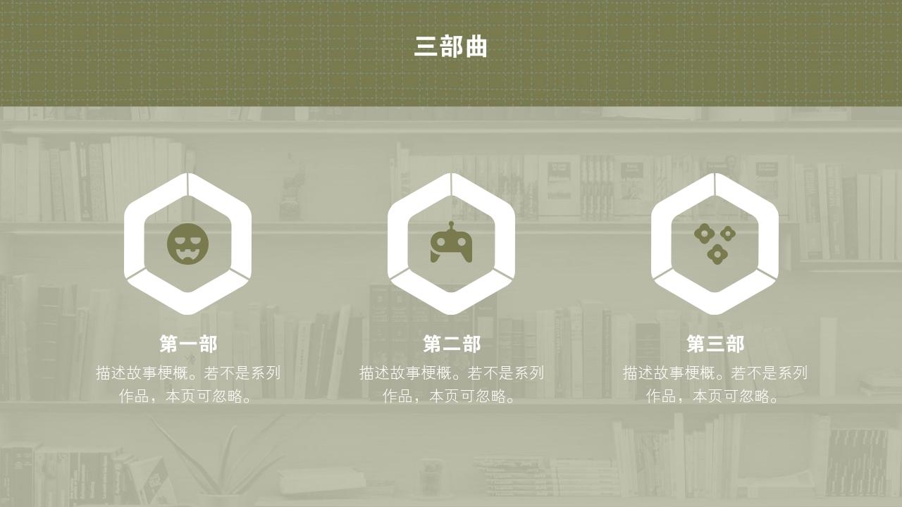 图书馆书籍阅读分享/读书报告-三部曲