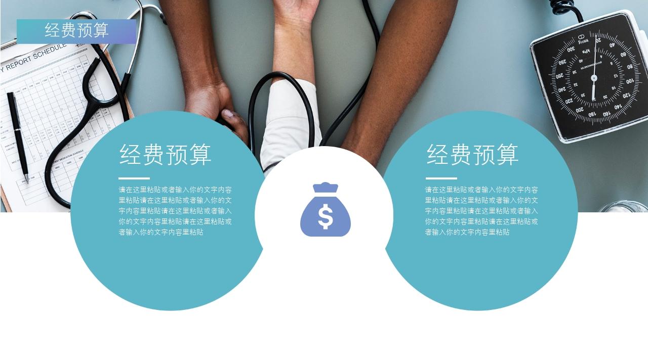 世界卫生日活动宣传策划PPT模板-经费预算
