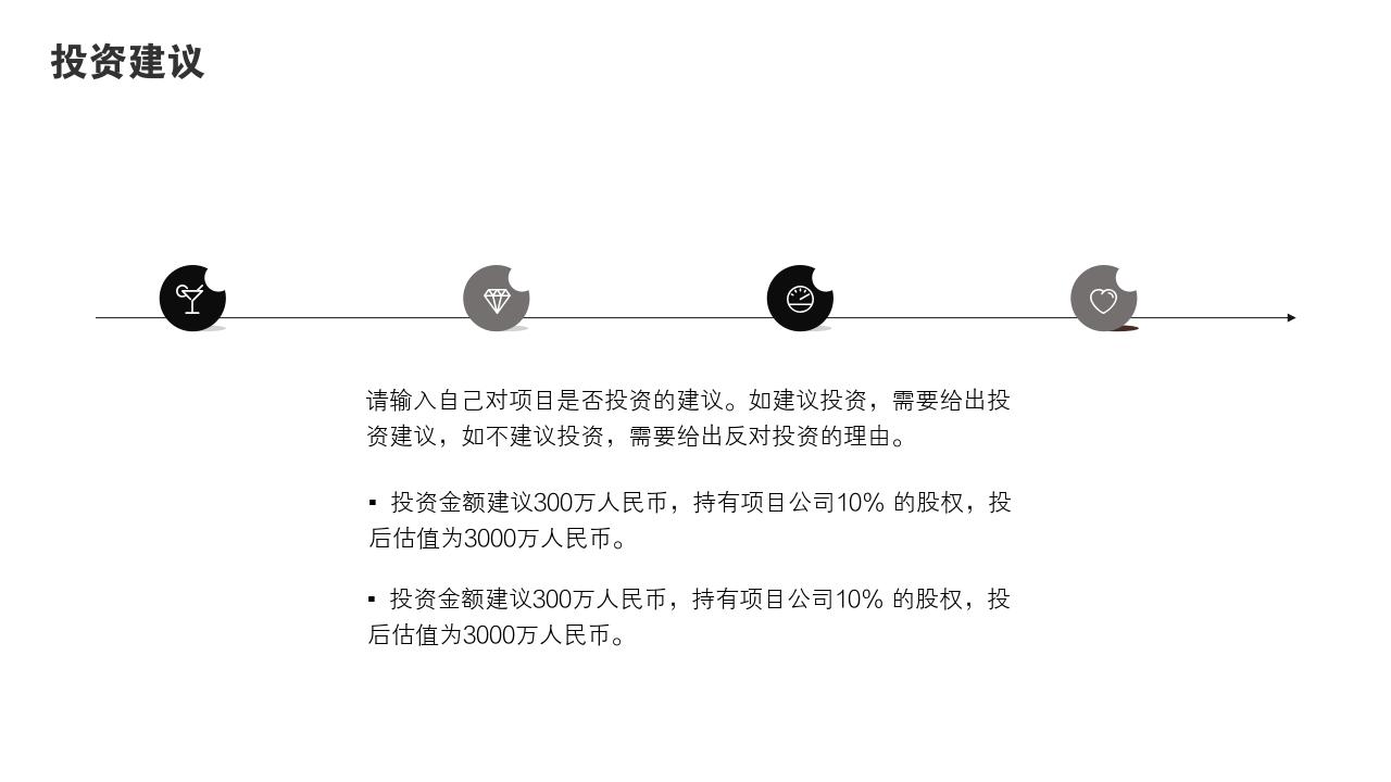 生活家居项目投资价值分析PPT模版-投资建议<br>