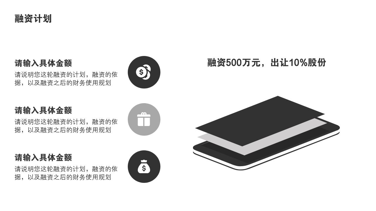 线上艺术培训教育项目商业计划书模版-融资计划