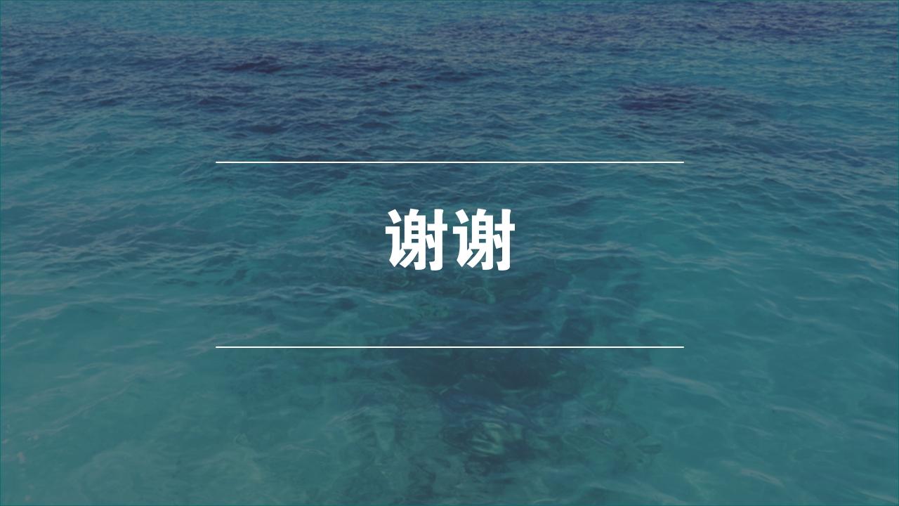 海洋风景度假项目运营方案PPT模版-谢谢