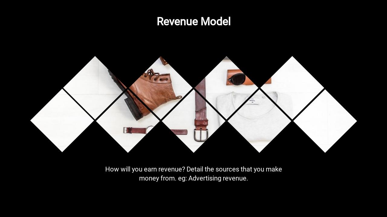 共享服装平台电商女装品牌项目商业计划书PPT模板-Revenue Model