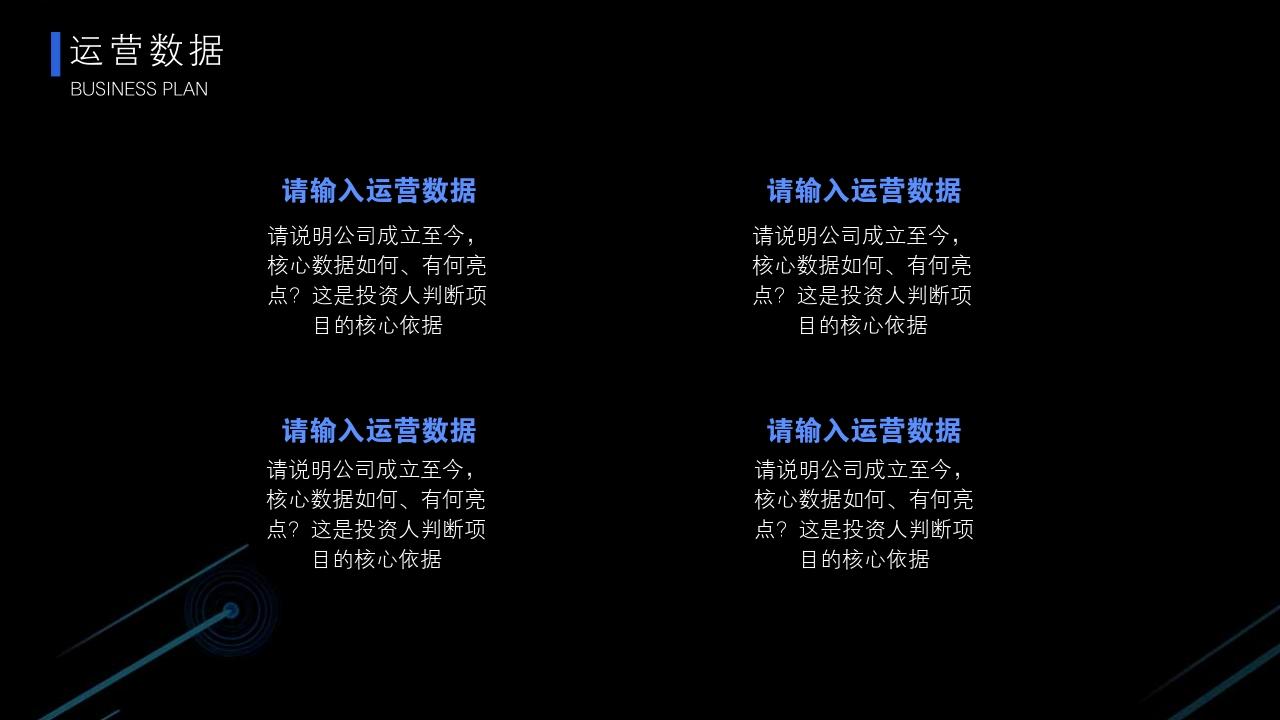 小家电网店项目商业计划书模板-运营数据