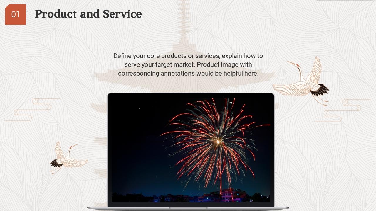 传统手工艺文化创业融资商业计划书PPT模板-Product and Service