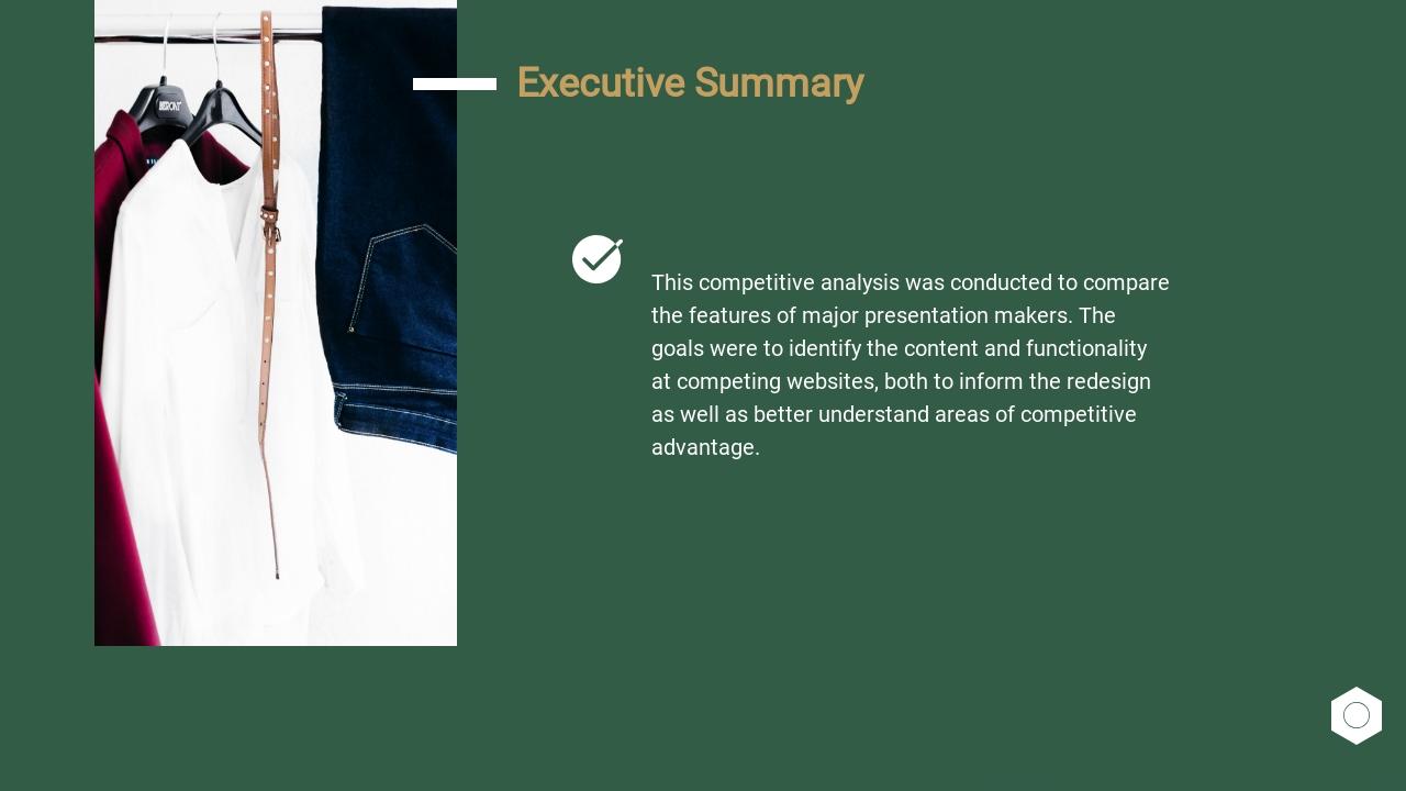 时尚品牌电商竞品分析PPT-Executive Summary